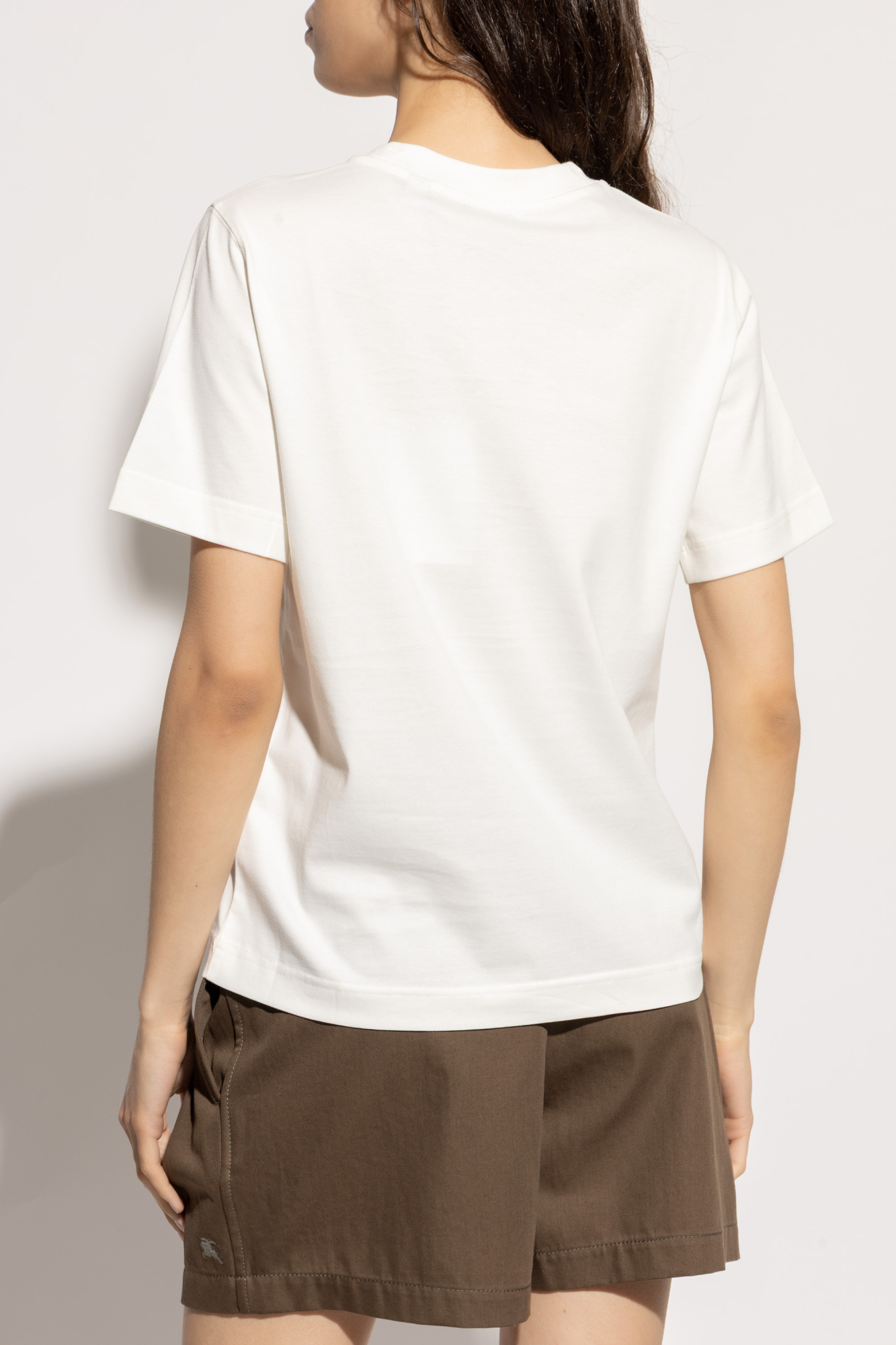 新品タグ付き BURBERRY Tシャツ Burberry current tag short sleeve T-shirt TB logo black F/S
